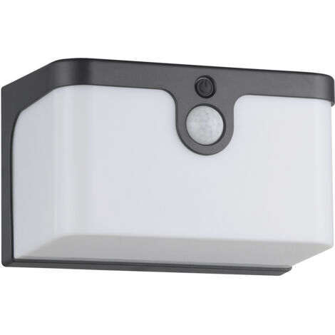 Luce Solare Esterno Moderna Croara Policarbonato Grigio E Bianco Led