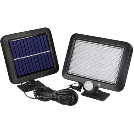 Luce solare generica per esterni, illuminazione solare per esterni, IP65, lampada da parete senza fili impermeabile per giardino, garage, cortile, scale, patio, colore: 56 led