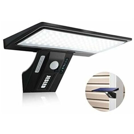 Luce solare per esterni, sensore di movimento da 2600 mAh, illuminazione solare per esterni, impermeabile, wireless, lampada di sicurezza, lampada da parete per giardino. Batteria sostituibile.