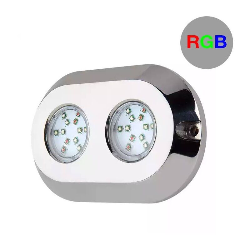 Image of Barcelona Led - Luce led rgb sommergibile per imbarcazioni 120W 12V IP68 acciaio