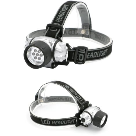 Luce/Torcia/Lampada frontale 7 LED ultraluminosa Hoteche -  440005