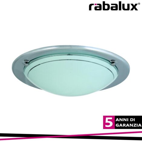 luce vetro metallo UFO soffitto bianco / vetro opale Ø38cm