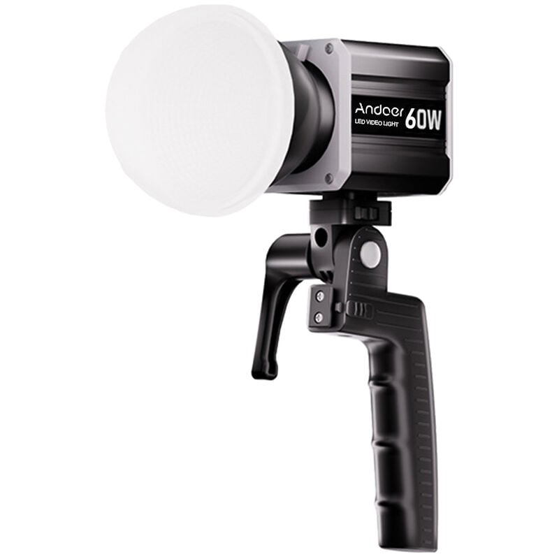 Image of Decdeal - Luce video led cob tricolore da 60 w per fotografia 2800K-6800K dimmerabile con display lcd Sistema di controllo ventola per effetti