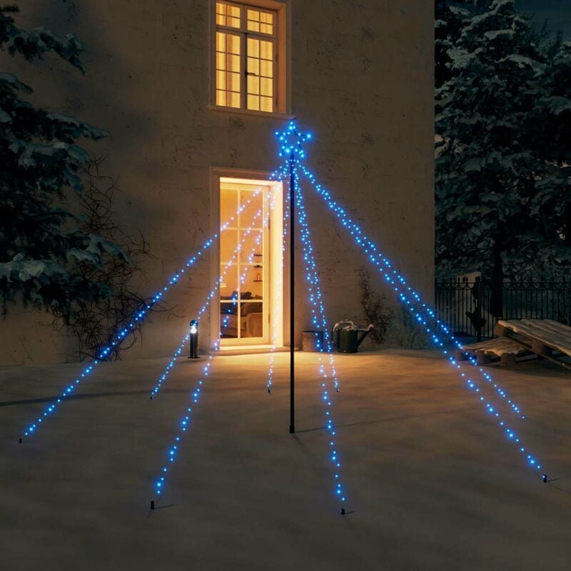 

Luces de arbol de Navidad interior 400 LED azul 2,5 m