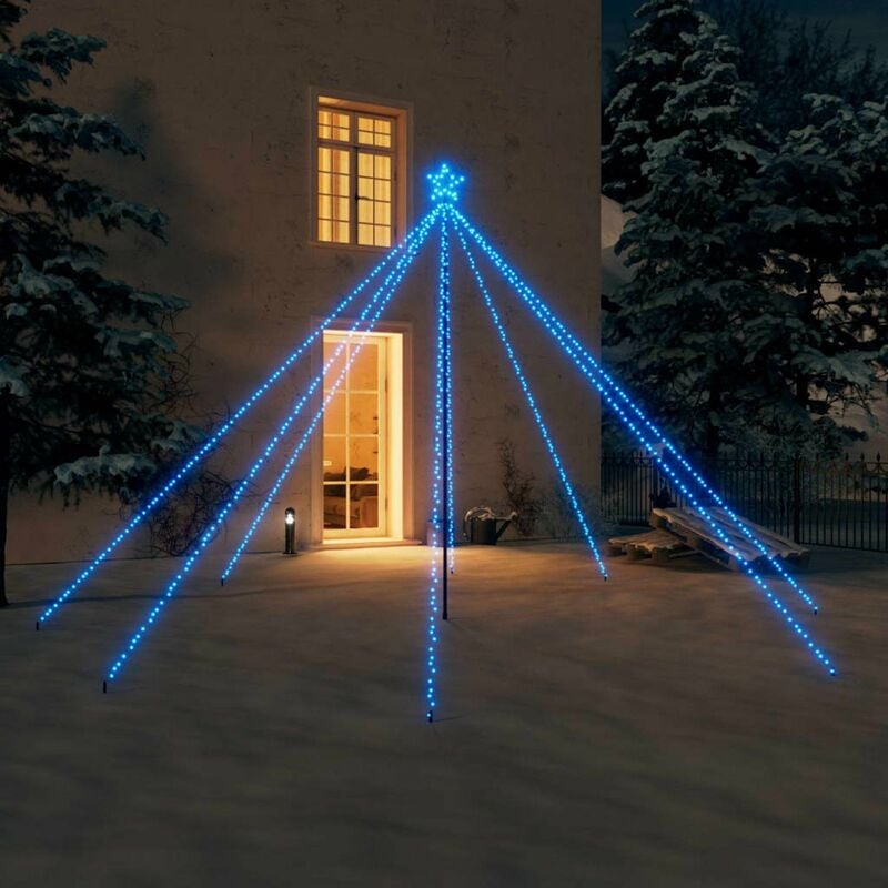 

Happyshopping - Luces de arbol de Navidad interior 576 LED azul 3,6 m