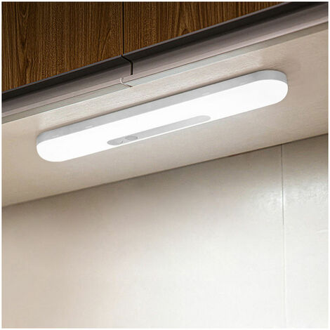 Luces de armario con sensor de 30 cm, 59 luces LED inalámbricas para debajo del gabinete con batería recargable incorporada, luz nocturna magnética autoadhesiva