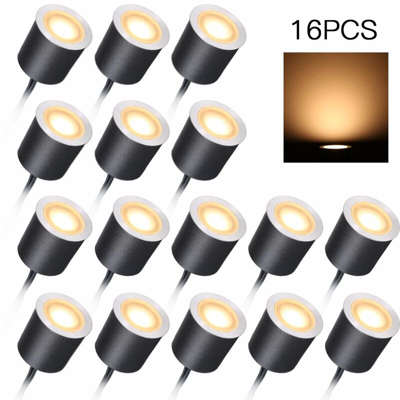 

Luces de cubierta LED empotradas de bajo voltaje DC12V , IP67 Lampara de tierra para exteriores impermeable Luz de paisaje