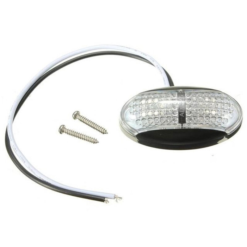 

Happyshop - Luces de despacho impermeables de 4 LED, luces laterales de camion, luz trasera, freno, luz de parada, giro, contorno, lampara de senal,