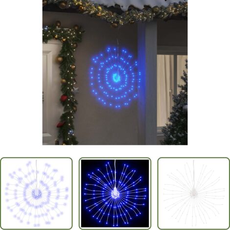Luces de estrellas -  Luces de Navidad de estrellas 140 LED azul 17 cm