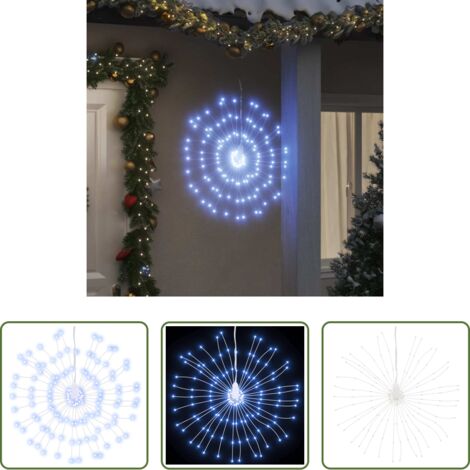 Luces de estrellas -  Luces de Navidad de estrellas 140 LED blanco frío 17 cm