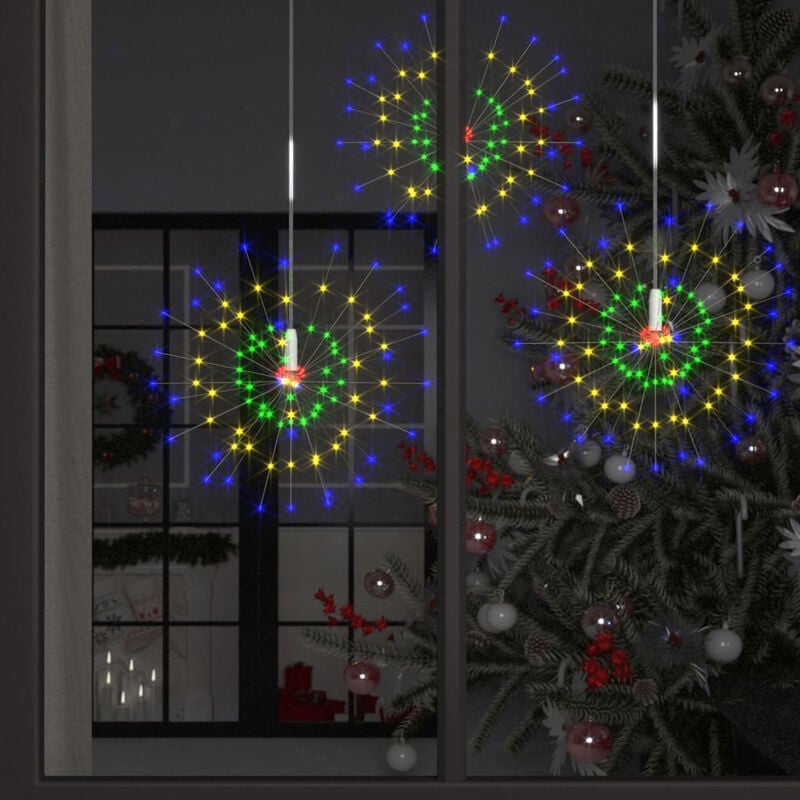 

Luces de fuegos artificiales navidenos 2 uds multicolor 50 cm