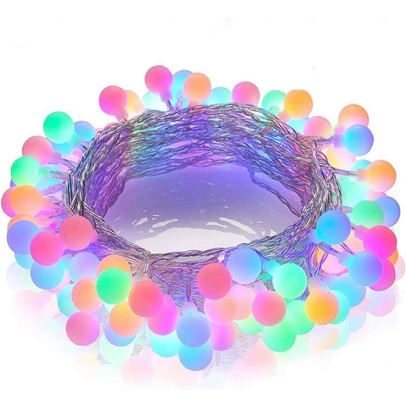 

Luces de hadas multicolores de 10M 100 LED, 8 modos de iluminación, control remoto, IP65, adecuado para exteriores / interiores, árbol de Navidad,