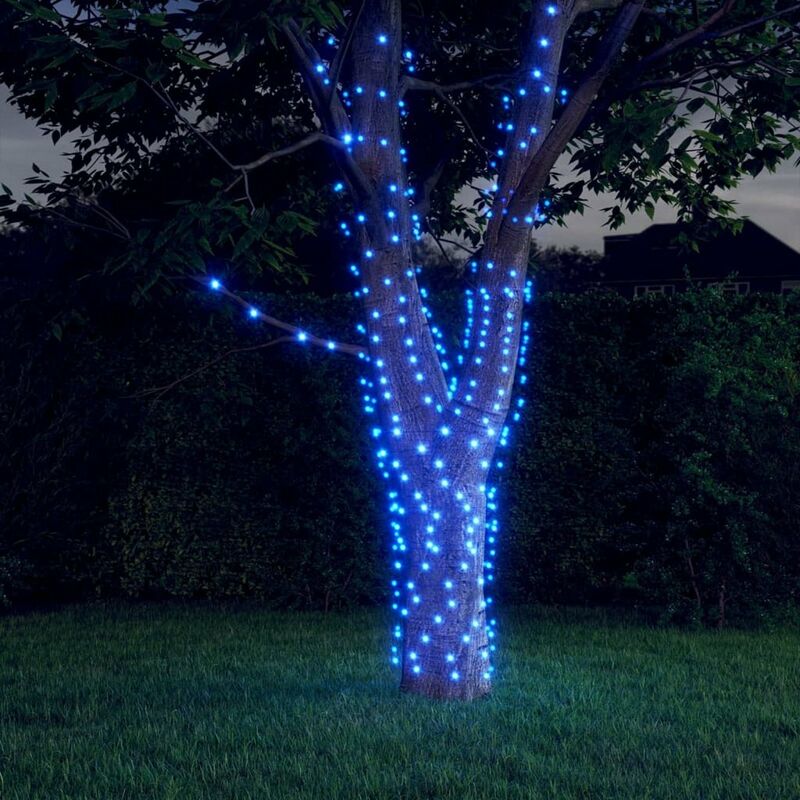 

Luces de hadas solares 2 uds 2x200 LED azul