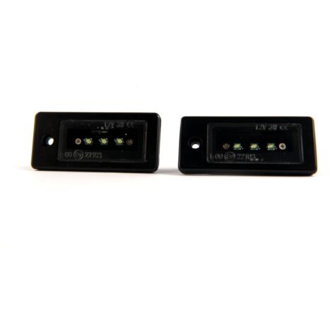 Luces de matrícula LED Audi 2x600lm, juego de 2, color negro