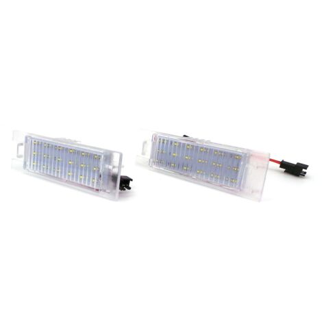 Luces de matrícula LED Opel, Hyundai, Fiat 2x550lm, juego de 2