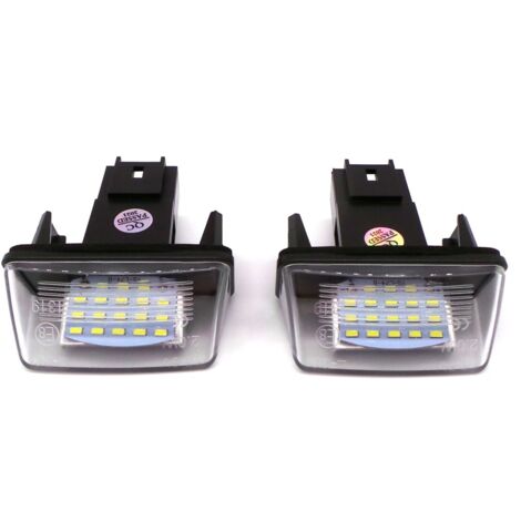Luces de matrícula LED Peugeot 2x650lm, juego de 2