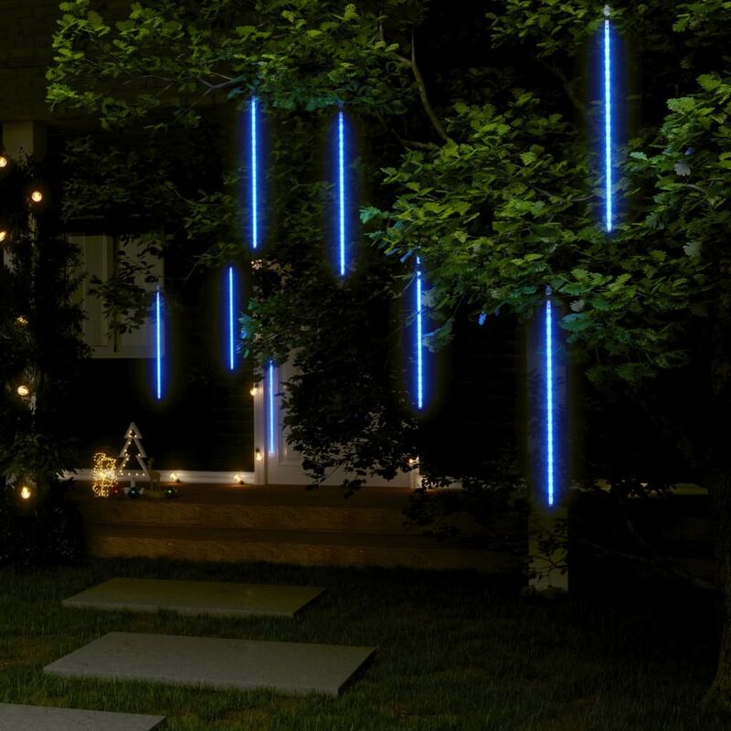 

Luces de meteorito 8 uds 288 LED 50 cm blanco frío