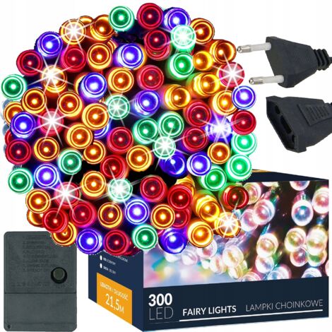 LUCES DE NAVIDAD 300 LED 22m EXT/INT para árbol MULTI NAVIDEÑAS
