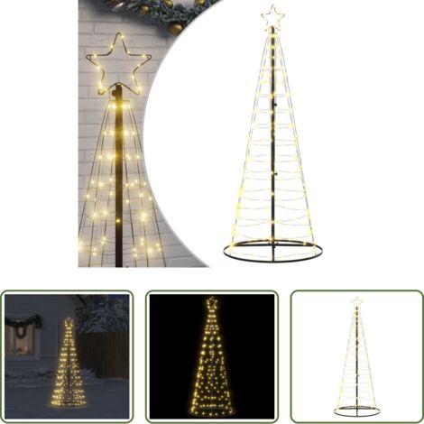 Luces de Navidad -  Árbol de Navidad LED 200 LEDs blanco cálido 180 cm