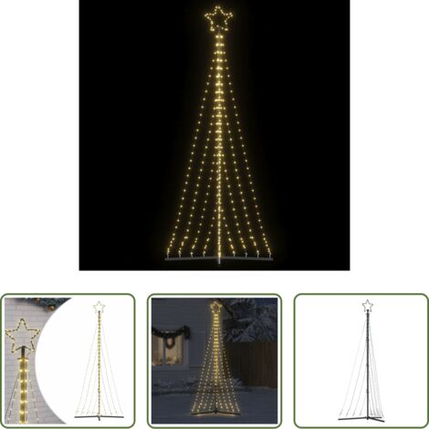 Luces de Navidad -  Árbol de Navidad LED 447 LEDs blanco cálido 250 cm