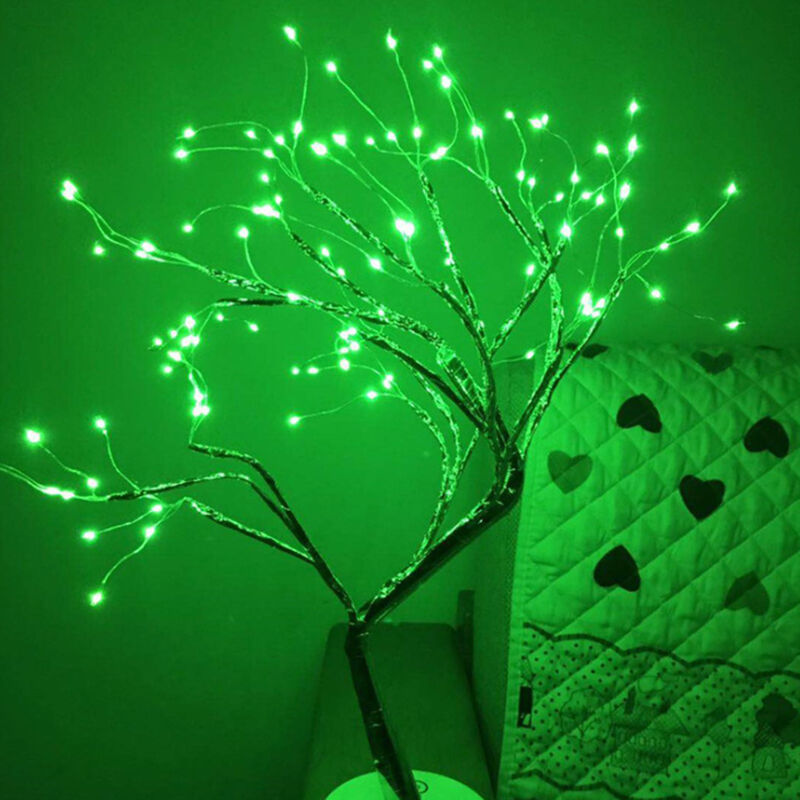 

Luces de Navidad Led Interruptor de cobre de luz arbol de alambre tacto ligero de la perla de la noche estrellada de la bateria + USB de doble uso