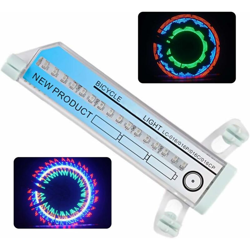 

Luces de rueda de bicicleta, Luces de bicicleta LED, 32 luces de radios de bicicleta LED, Luces de rueda de bicicleta LED para niños, Lámpara de