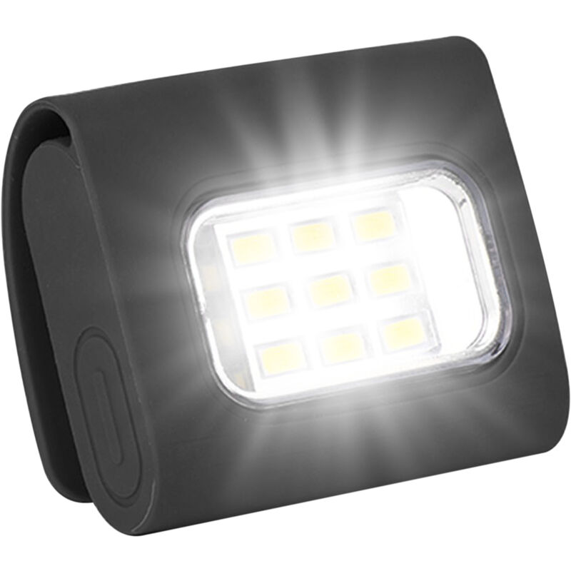 

Luces de seguridad LED Luces de marcha, Collar con clip Luz de cuello recargable por USB, Manos libres para correr,Negro