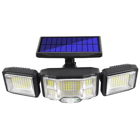Luces de seguridad solares para pared, luces exteriores de 3 modos, luces de seguridad solares impermeables para entrada, puerta, garaje, patio y terraza.