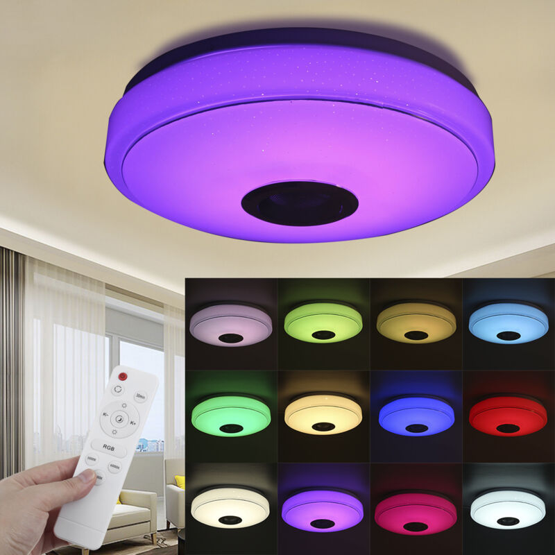 

Luces de techo LED RGB inteligentes con música Bluetooth 120W 33CM