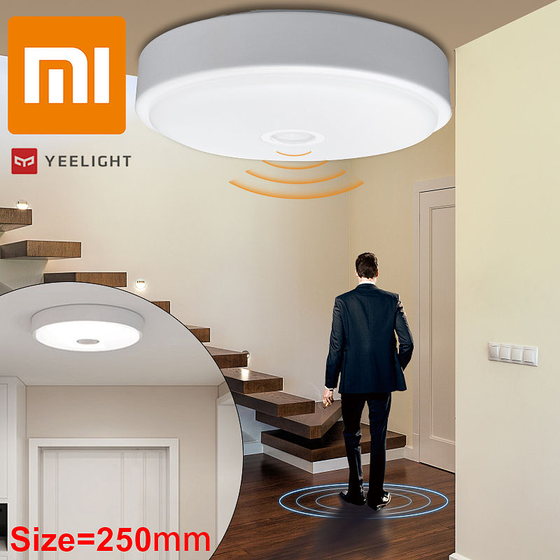 

Luces de techo LED XIAOMI YEELIGHT, sensor de cuerpo redondo de 670 lm de 10 pulgadas, iluminación para bao, cocina, pasillo, luz de techo empotrada