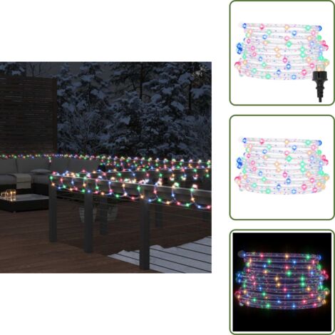 Luces de tira - vidaXL Tira de luces con 120 LED de colores PVC 5 m - Luces LED