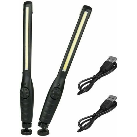 luces de trabajo LED magnéticas, linterna recargable superbrillante para garaje, camping, senderismo, reparación de coches y emergencias [Clase energética A]