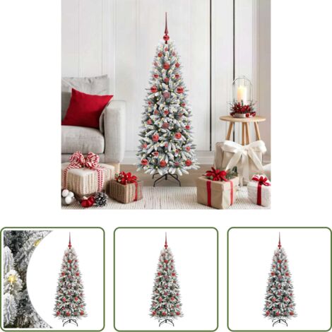 Luces LED -  Árbol de Navidad artificial 120 cm PVC y Plástico y Acero y PE