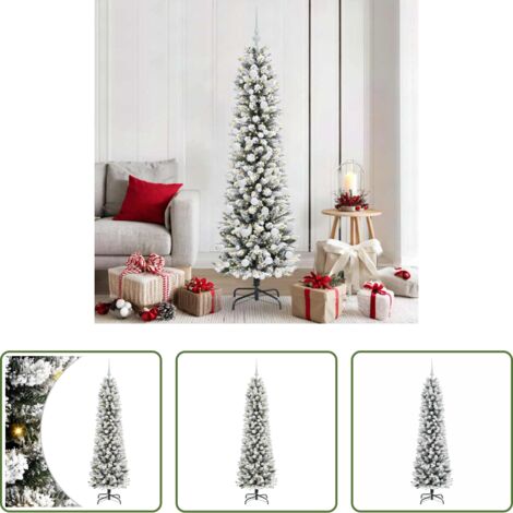 Luces LED -  Árbol de Navidad artificial 180 cm PVC, Metal y Plástico