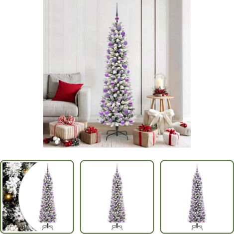 Luces LED -  Árbol de Navidad artificial 180 cm PVC, Metal y Plástico