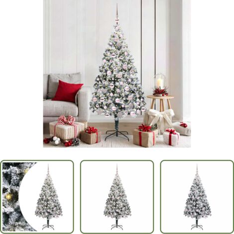 Luces LED -  Árbol de Navidad artificial 180 cm PVC y Acero y Plástico