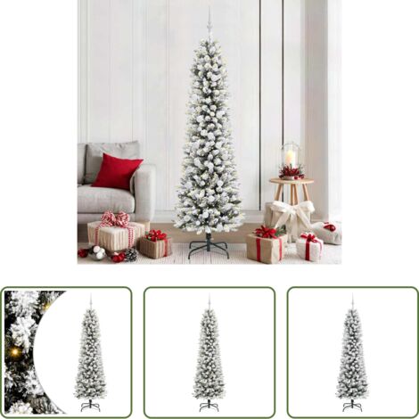 Luces LED -  Árbol de Navidad artificial 210 cm PVC, Metal y Plástico