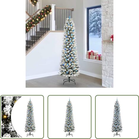 Luces LED -  Árbol de Navidad artificial 240 cm PVC, Metal y Plástico