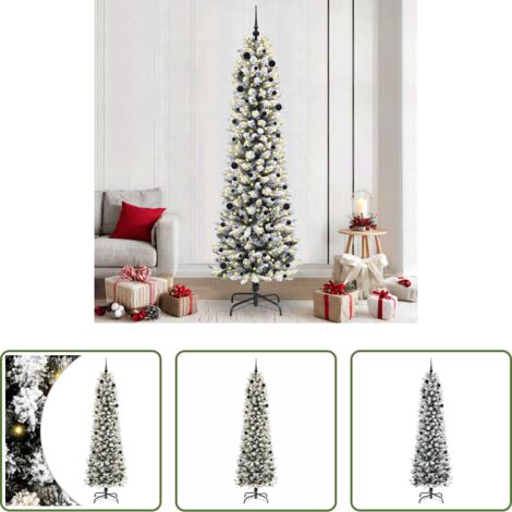 Luces LED -  Árbol de Navidad artificial 240 cm PVC, Metal y Plástico