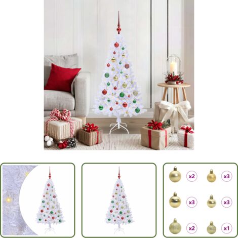 Luces LED -  Árbol de Navidad artificial con 150 LED 120 cm PVC y Acero