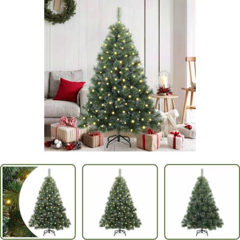 Luces LED -  Árbol de Navidad artificial con 150 LED Verde 150 cm PE y PVC
