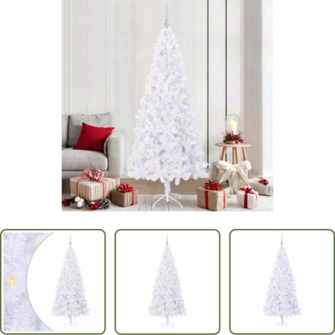 Luces LED -  Árbol de Navidad artificial con 300 LED 210 cm PVC y Acero