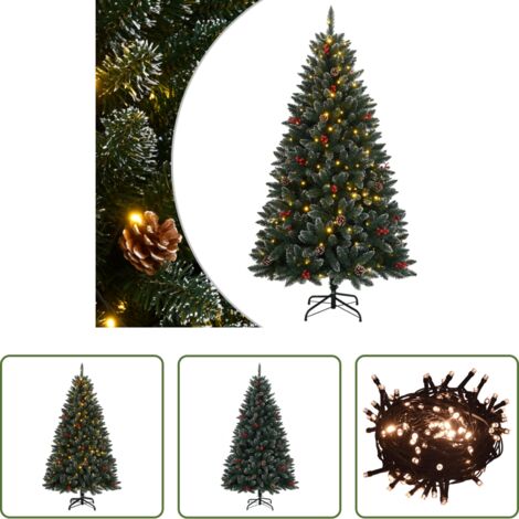 Luces LED -  Árbol de Navidad artificial con bisagras 300 LEDs 180 cm