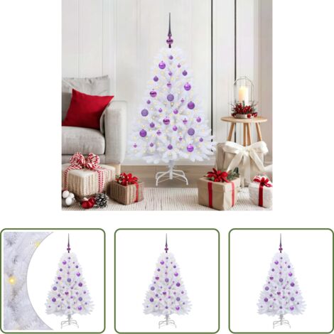 Luces LED -  Árbol de Navidad artificial con ramas articuladas 120 cm