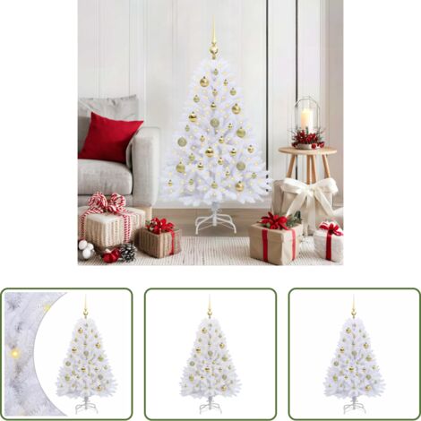 Luces LED -  Árbol de Navidad artificial con ramas articuladas 120 cm