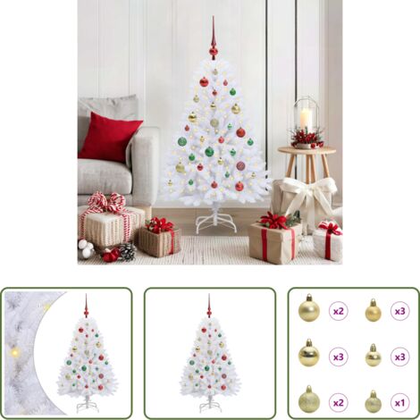 Luces LED -  Árbol de Navidad artificial con ramas articuladas 120 cm
