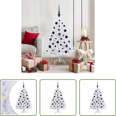 Luces LED -  Árbol de Navidad artificial con ramas articuladas 120 cm