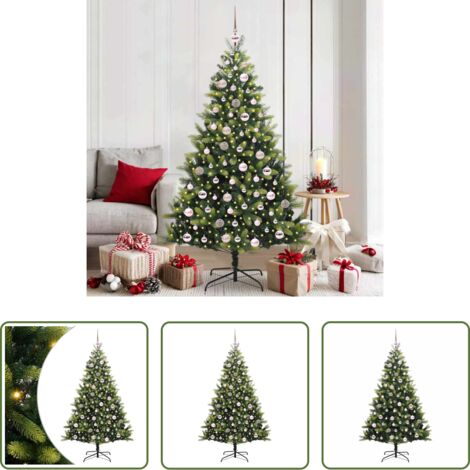 Luces LED -  Árbol de Navidad Artificial Plegable 300 LEDs Verde 180 cm