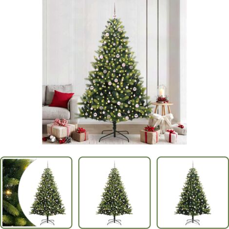 Luces LED -  Árbol de Navidad Artificial Plegable 300 LEDs Verde 240 cm