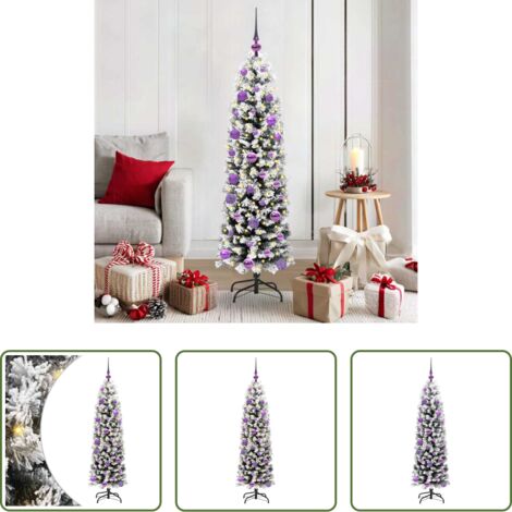 Luces LED -  Árbol de Navidad artificial Verde 150 cm PVC, Acero y Plástico